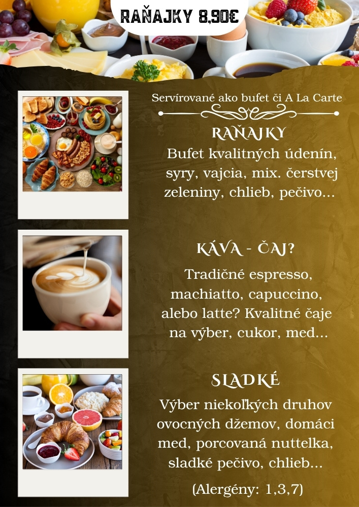 Raňajkové menu