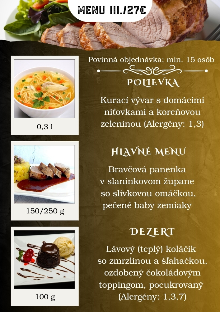 Eventové menu