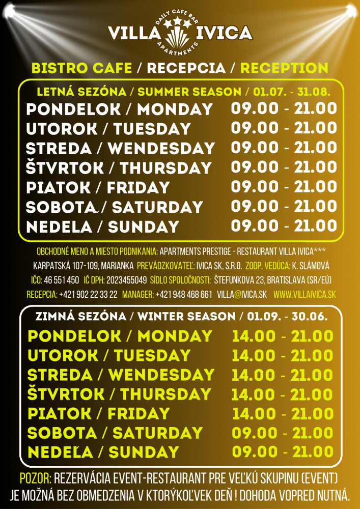 Otváracie hodiny Otváracie hodiny