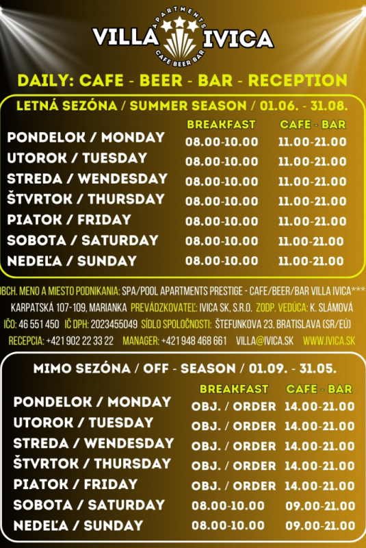 Opening hours